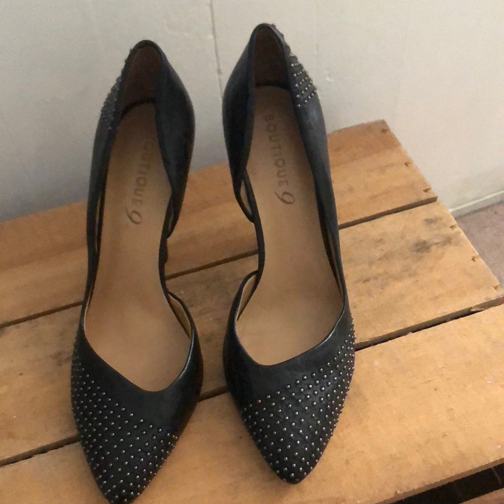 Boutique 9 Black Studded Heels